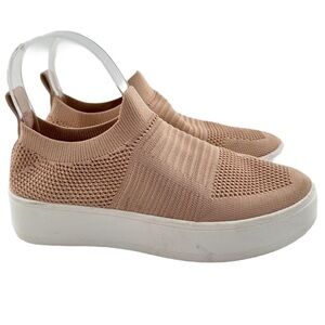 Steve Madden womens Beale flats size 5.5 blush pink flatforms fashion sneakers
